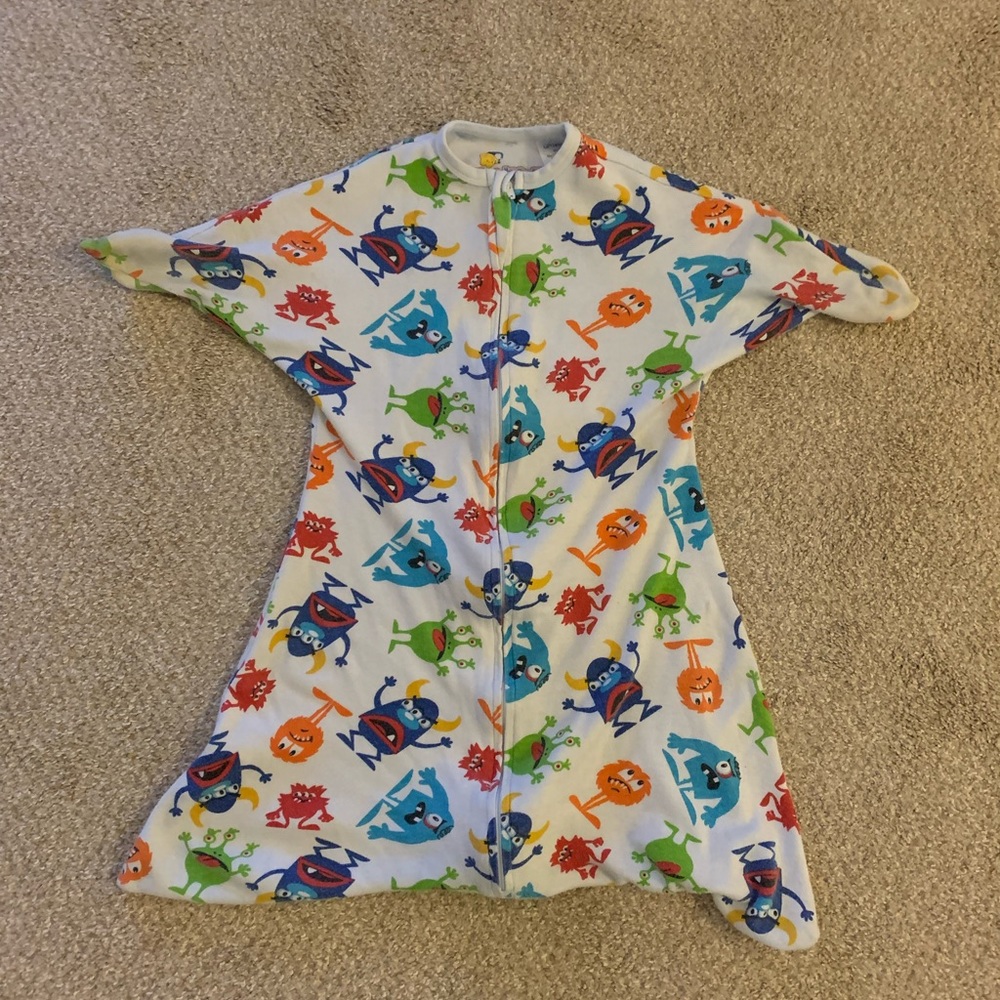 Sleeping Baby Zipadee Zip Monster size small
